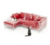 Wibeelee Grande housse de canapé L transparente en vinyle robuste, imperméable, résistante aux rayures et à la poussière - Pour longs voyages d'affaires, déménagement, protège contre les rayures des