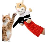 Wiboie de Catch pour Chat Jouet interactif de 55,88 cm avec Poche à | Marionnette à main pour chatons d'intérieur, maison, salon, balcon, chambre, camping en plein