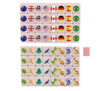 Wiboie Set de Mahjong Classique - Jeu interactif Parent-Enfant Portable,Jeu de société Familial,pour Ado Enfant Famille Amis Vacances Scolaires Soirées