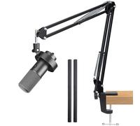 WIBOND Fifine K688 Bras de micro réglable compatible avec microphone Fifine K688, bras de perche de micro K688 avec manchon de câble, adaptateur 3/8" à 5/8"