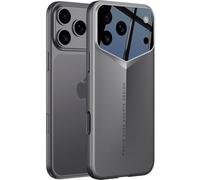Wibrthz Coque pour iPhone 17 Pro Max, Design Unique de Luxe Supercar, Ultra Fine en PC Rigide, Résistant Aux Chocs Anti-Rayures, Poignée Antidérapante Robuste Housse pour iPhone 17 Pro Max(Gris)