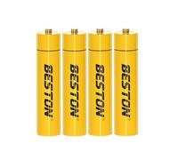 Wiby Batteries Ministilo Rechargeables 390 mAh, 666 mWh, AAA, 1,5 V au lithium | Tension constante | Charge rapide magnétique/fente | IP68 Anti-poussière/étanche | BMS intégré et protections multiples
