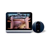 Wiby Judas numérique 4,3" avec sonnette 1080P Wi-Fi 2,4 GHz, détection PIR, audio bidirectionnel, vision nocturne, compatible avec Alexa et Google Home, microSD jusqu'à 128 Go, batterie 5000 mAh