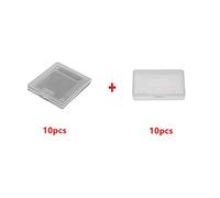 WICAREYO 10pcs Cas de Protection de Cartouche de jeu Blanc Clair Compatible pour Gameboy Color GBC et 10pcs Cas de Protection de jeu Transparent Housse Compatible pour Gameboy Advance GBA