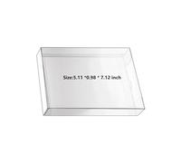 WICAREYO 10Pcs Clear Case Boîtier CIB Protecteur Compatible pour NES Jeux Cartridge Box