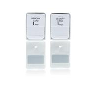 WICAREYO 2pcs 1Mb Carte Mémoire pour PS1 Console Carte Mémoire 1 Méga
