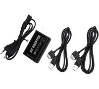 WICAREYO Bloc d'alimentation avec câble de Charge USB Compatible pour PS Vita 1000,AC Adaptateur avec câble d'alimentation UE Compatible pour PS Vita 1000