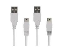 WICAREYO Lot de 2 câbles d'alimentation USB pour manette de jeu Wii U 1,2 m