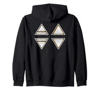 Wicca Symboles Éléments Terre Air Feu Eau Énergie Féminine Sweat à Capuche
