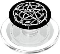 Wiccan Nature Witch Pentacle and Snake PopSockets PopGrip pour MagSafe
