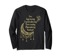 Wiccan Sauge Burning Moon Crystals Tarot Occulte Witch Manche Longue