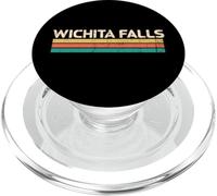Wichita Falls, Texas, États-Unis, nom de la Ville, Couleurs Vintage Classiques PopSockets PopGrip pour MagSafe