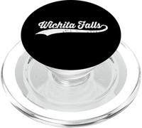 Wichita Falls, Texas, nom de Ville américain, cursif, Vintage, rétro PopSockets PopGrip pour MagSafe