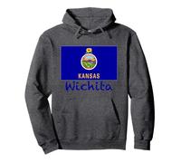 Wichita Kansas Drapeau USA Souvenir Sweat à Capuche