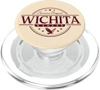 Wichita Kansas - Étiquette Wichita KS PopSockets PopGrip pour MagSafe