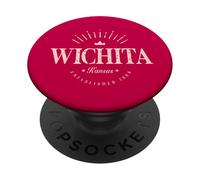 Wichita Kansas Modern PopSockets PopGrip Adhésif