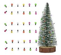 Wichtel Guirlande Lumineuse,3 Pièces Guirlande Lumineuse Miniature,100cm Mini Guirlande Lumineuse Accessoires Maison de Poupee,Mini Arbre de Noël Porte de Lutin Décoration