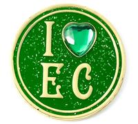 Wicked Badge LOVE THE EMERALD CITY – Vert et doré, Zinc, Taille unique