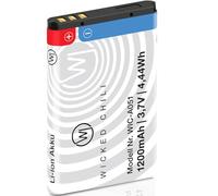 Wicked Chili 1 batterie de rechange compatible avec AVM Fritz!Fon X6 / Fritzfon Telefon - Batterie de rechange pour AVM Fritz Fon 312BAT030 (1200 mAh Li-Ion)