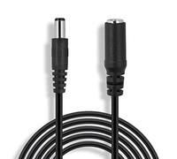 Wicked Chili 3m DC Câble d'extension adapté à AVM Fritz! Box 7530 AX, 7530, 6820 LTE, 4020, 7520, 6850, 4040 - Rallonge d'alimentation de routeur WLAN (2,5 x 5,5 mm) Noir