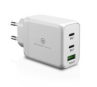 Wicked Chili 65W USB-C GaN Chargeur, Adaptateur Secteur 3in1 avec Double USB-C et USB-A, Compatible avec Microsoft Surface Laptop, Surface Book, Surface Go, Surface Pro, Notebook, téléphone, Tablet