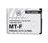 Wicked Chili Batterie Compatible avec AVM Fritz!Fon C5, C4, M2, MT-F, Batterie de Rechange pour AVM 312BAT016, 312BAT006, 312BAT006CS-FVM446CL - 750 mAh Li-ION