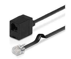 Wicked Chili Câble d'extension 300cm compatible avec Thrustmaster volant | et pédales, connecteur RJ12 DEC 6P6C avec câble et prise, rallonge volant-pédalier (Plug & Play)