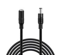 Wicked Chili Câble d'extension DC 10m (33ft) pour caméra de sécurité CCTV Caméra IP Enregistreur vidéo CCTV Caméra de Surveillance Extension DC 10m (Charge Max 2A, 2.1 x 5.5mm, 12V) Noir