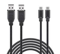 Wicked Chili Lot de 2 câbles de charge PS5-3 m - Rallonge USB-C - Câble