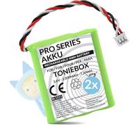 Wicked Chili Pro Series 50AA5S Pro Series Lot de 2 Batteries de Rechange pour Toniebox d'origine Tonies (Batterie NiMH 2000 mAh 3,6 V)