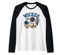 Wicked Collegiate Varsity Collage Manche Raglan