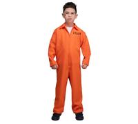 Wicked Costumes Déguisement de condamné orange pour enfant - 8-10 ans