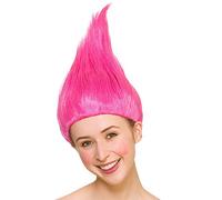 Wicked Costumes Perruque Troll Unisexe Adulte - Accessoire Déguisement Rose