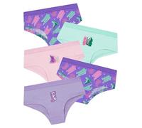 Wicked Culottes Fille, Pack de 5 sous-Vêtements Enfant, Glinda et Elphaba Shorty Fille, Multicolore 10-11 Ans
