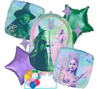 Wicked Décoration de bouquet de ballons sous licence officielle pour bonne fête d'anniversaire Multicolore