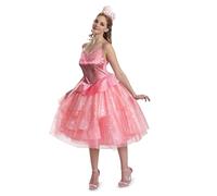 Wicked - Déguisement Enfant Glinda avec Robe Étincelante - Taille M (8 à 10 Ans) - Sous Licence Officielle de la Comédie Musicale Wicked - Costume pour Halloween, Cosplay, Spectacles