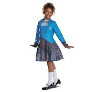 Wicked - Déguisement Fille Étudiant Shiz University avec Tenue Bleue Complète - Taille M (7 à 8 Ans) - Licence Officielle de la Comédie Musicale - Costume pour Halloween, Cosplay et Fêtes Déguisées