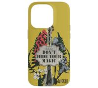 Wicked Don’t Hide Your Magic Floral Broom Coque pour iPhone 14 Pro