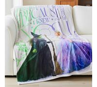 Wicked Elphaba and Glinda Couvre-lit - Couverture Super Douce et Confortable - Because I Knew You, 117 x 152 cm, (Produit sous Licence Officielle) Franco