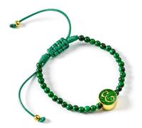 WICKED Elphaba Bracelet d'amitié en malachite Vert, taille unique, Alliage de zinc : 93 % zinc + 3 % cuivre + 4 % aluminium/quartz, Pas de gemme