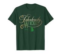 Wicked Fabulously Wicked Elphaba T-Shirt, Homme, Vert Forêt, M