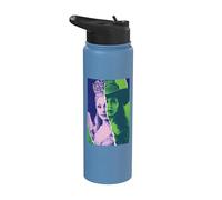 Wicked: For Good Glinda and Elphaba Split Portrait Stainless Steel Insulated Water Bottle
