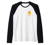 Wicked: for Good Glinda Gold Silhouette Front and Back Manche Raglan