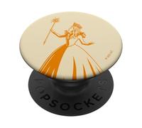 Wicked: for Good Glinda Gold Silhouette Front and Back PopSockets PopGrip Adhésif