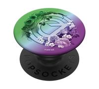 Wicked: for Good Oz Logo Floral and Vine PopSockets PopGrip Adhésif