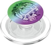 Wicked: for Good Oz Logo Floral and Vine PopSockets PopGrip pour MagSafe