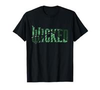 Wicked: for Good Torn Green Collage Logo T-Shirt