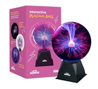 Wicked Gizmos Boule plasma magique de 20,3 cm - Boule en verre sensible au toucher Van de Graaf - Jouet de Saint-Valentin rétro amusant pour lui, gadget lampe cadeau