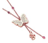 WICKED Glinda Collier papillon Or rose, taille unique, Alliage de zinc : 93 % zinc + 3 % cuivre + 4 % aluminium, Pas de gemme