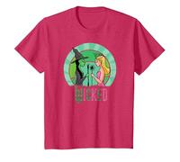 Wicked Glinda & Elphaba Sketched T-Shirt, Enfant, Rouge Chiné, 4 Ans